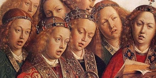 Фрагмент алтаря: поющие ангелы