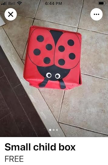 Ad that says Small Child Box