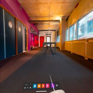 walking towards hall