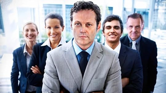actor Vince Vaughn posing in a stock photo for Unfinished Business about recruitment skills leadership and team performance