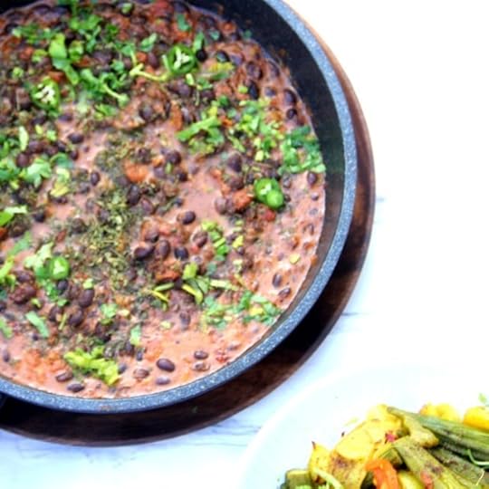 Coconut and Ginger Simmered Black Beans