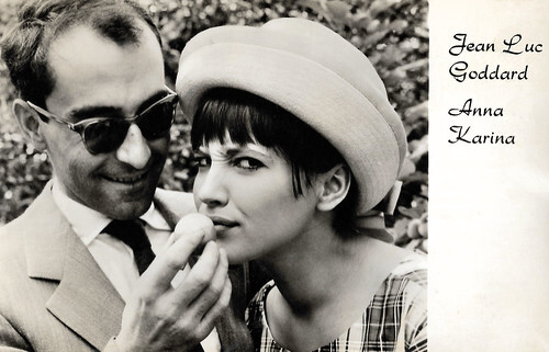 Anna Karina and Jean-Luc Godard