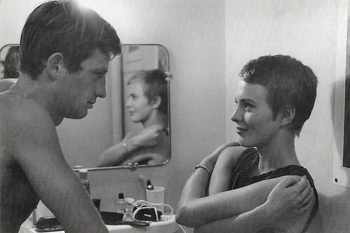 Jean-Paul Belmondo and Jean Seberg in A bout de souffle (1960)