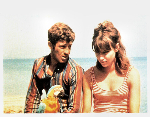 Anna Karina and Jean-Paul Belmondo in Pierrot le fou (1965)