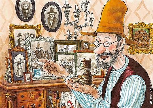 Фрагмент иллюстрации автора — Нурдквиста — к первой книге из серии о Финдусе и Петсоне "Как Финдус попал к Петсону"