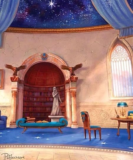 Ravenclaw common room from Pottermore | Pottermore art, Ravenclaw, Pottermore