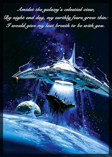 Star One by VINCENT DI FATE. In this painting, a giant UFO flying above Earth is pulling in an entire city with an immense ray of light.