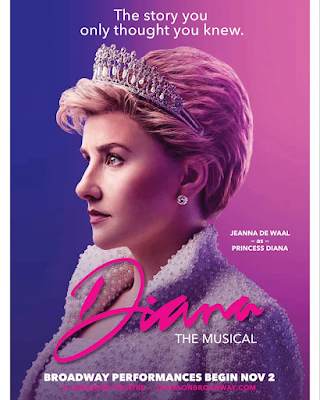 Poster for Diana the Musical featuring Diana's profile with a diamond tiara and the words "The story you only thought you knew"