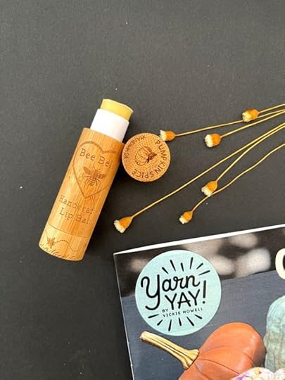 Bee Bella Pumpkin Spice Lip Balm, featured in the YarnYAY! October Box #42