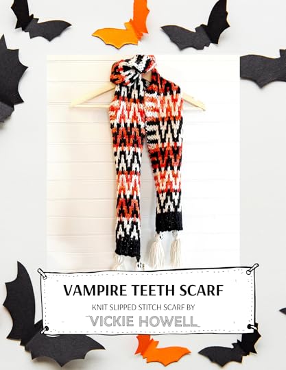 Shop the Vampire Teeth Scarf Digital Knit Pattern