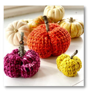 Make Vickie's Tunisian Crochet Pumpkins!