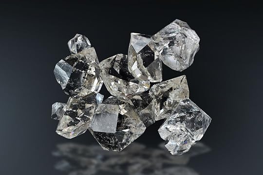 Quartz variety herkimer diamond from Herkimer County, New York.