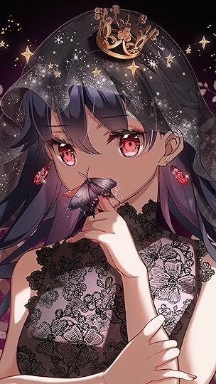 Anime Girl Butterfly Crown 4K Ultra HD Mobile Wallpaper