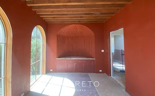 Terracotta fluted plaster