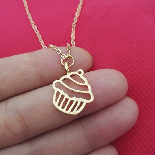 Beautiful Little Charm Cupcake Necklace simple food jewelry For Best Friends SanLan|cupcake necklace|little necklacenecklace best - AliExpress