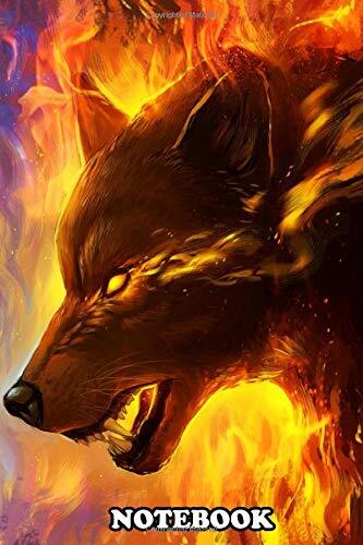 Notebook: Illustration Of Two Wolves Representing Ice And Fire Or , Journal for Writing, College Ruled Size 6