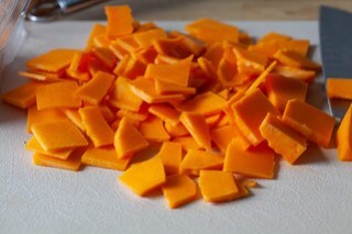 sliced winter squash