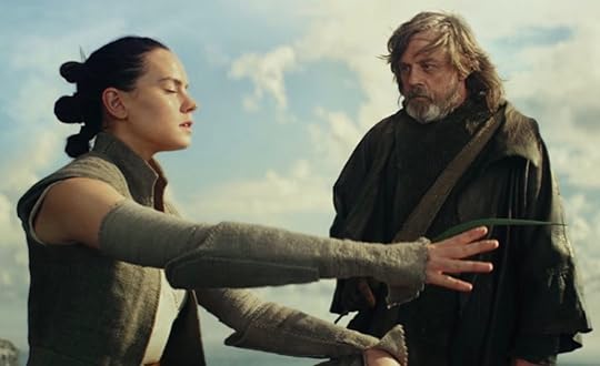 Luke teaches Rey about the Force in the Last Jedi