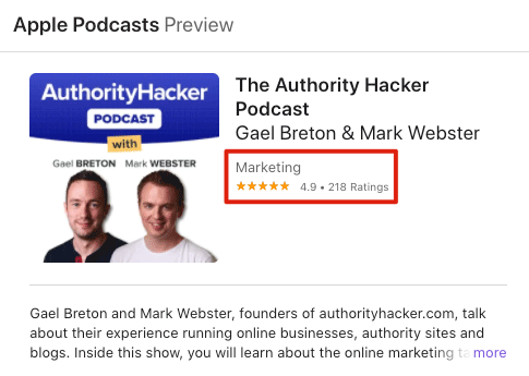 Authority Hacker podcast