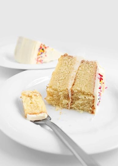 simple vanilla cake using the reverse creaming method from the faux martha