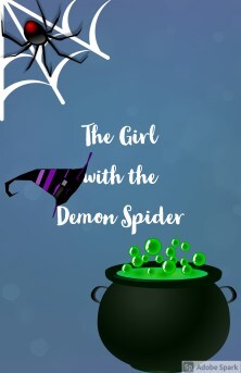 The Girl with the Demon Spider NaNoWriMo Cover Art