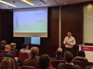 Mark Copeman presenting at a CompTIA event