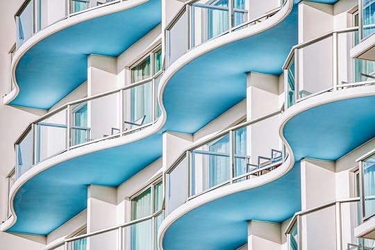 hotel balconies looking like waves