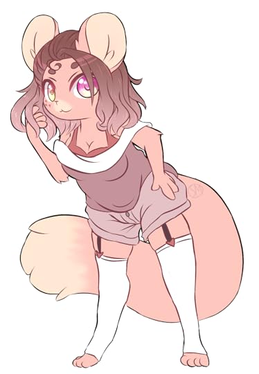 Cinnamon the Chinchilla (fursona) [art by me]: furry