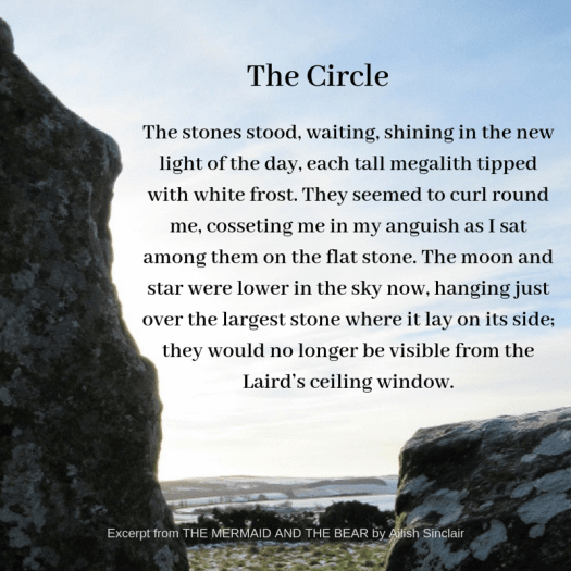 Stone circle quote from The Mermaid and the Bear
