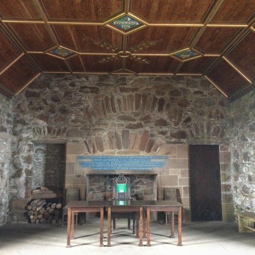 drawing room at Dunnottar Castle