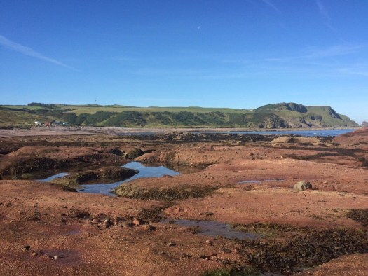 New Aberdour Beach and a map of accused Scottish witches