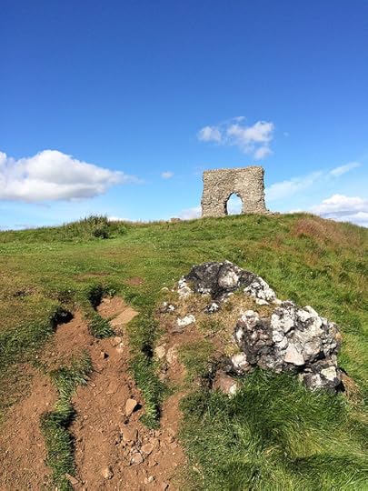 vitrified rock and medieval castle