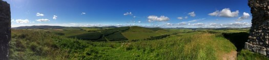 panorama of view from Dunideer