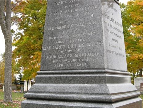 John Malloch grave Elmwood