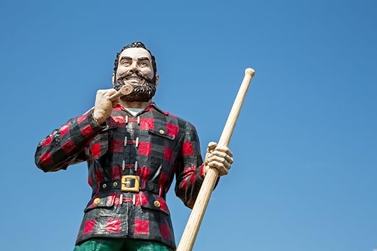 Statue of the legendary character Paul Bunyan