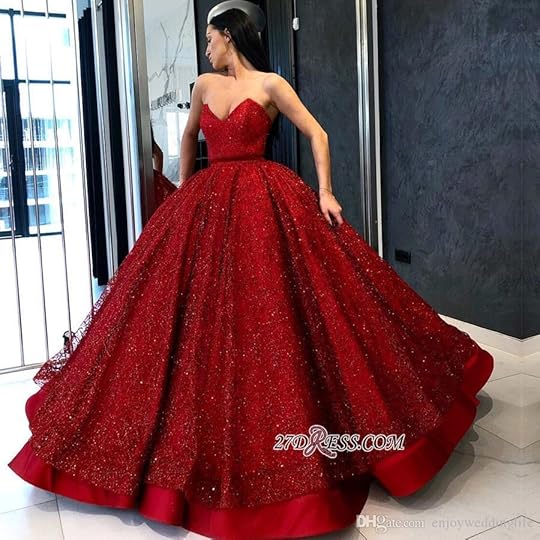 Dark Red Ball Gown Deep V Neck Long Prom Dresses 2019 Sequins Beaded Satin Formal Party Evening Gowns Celebrity Pageant Wear BC0890 From Minrongdress, $134.11 | DHgate.Com