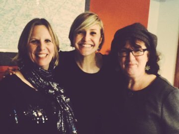 Group photo of Caroline, Claire and Debbie