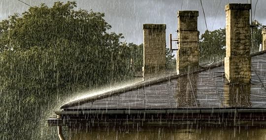 hailstorm on house