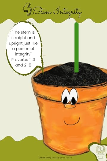 have integrity. A stem is straight and upright just like a person of integrity. See proverbs 11:3 and 21:8