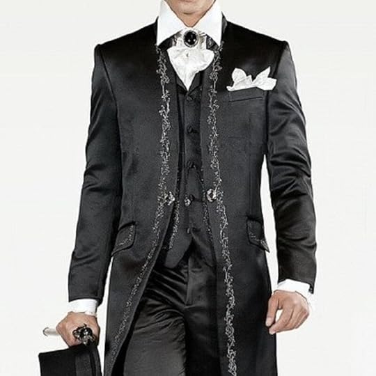 Gwenhwyfar New Style Black Suit Silver Embroidery Groom Tuxedos Groomsmen Men's Wedding Prom Suits Bridegroom(Jacket+Pants+Vest)|Suits| - AliExpress