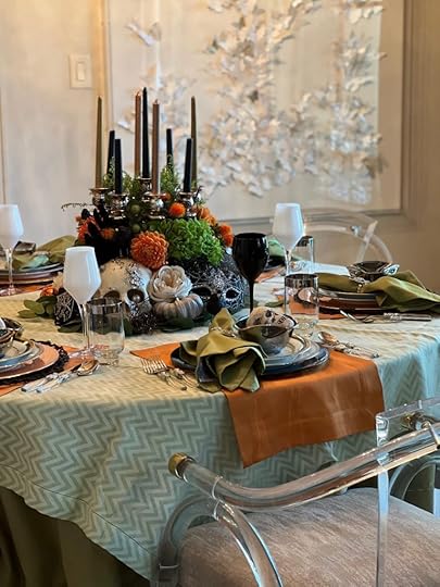 Halloween table setting