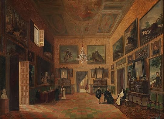 The Chamber of Felipe IV (Philip IV) in the Buen Retiro Royal Palace by Vicente Poleró y Toledo