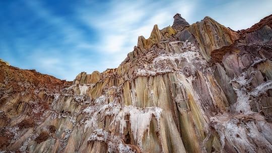 Locals believe that the salt found at the Goddess of Salt mountain has the power to release any negative energy (Credit: Saeed Abdolizadeh/Alamy)