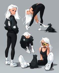 Kara Character Sheet, an art print by Sam Yang - INPRNT