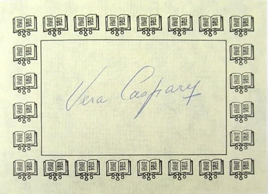 Vera Caspary Book Plate