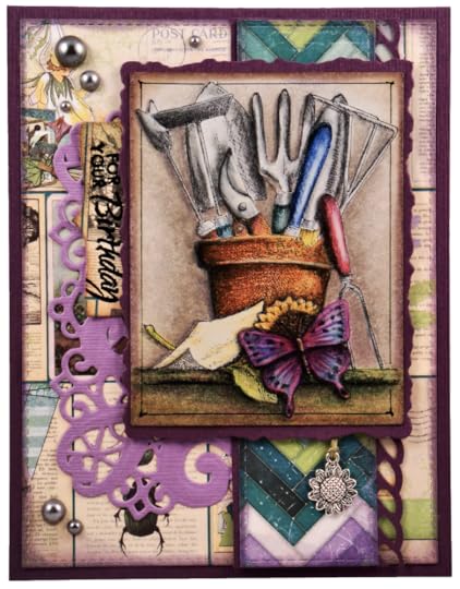 Gardening Tools in Pencil - Card