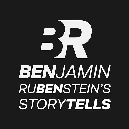 The logo for Benjamin Rubenstein's Storytells podcast