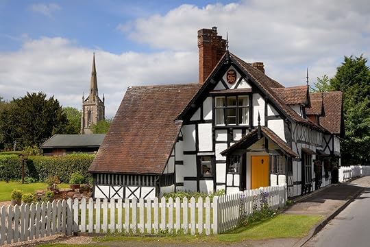 Ombersley village in the English countryside