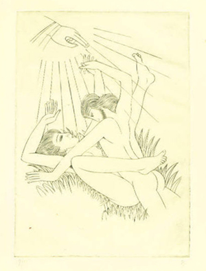 Earth Receiving, copper engraving, 1926<br />