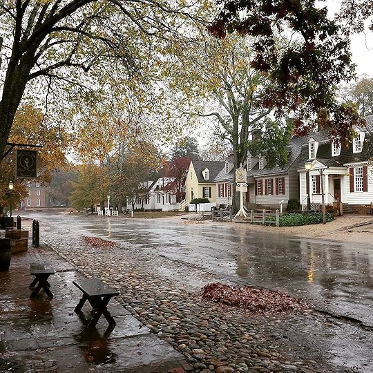 The Dog Street Patriot on Instagram: “A view down Duke of Gloucester Street on a rainy N… | Colonial williamsburg virginia, Williamsburg virginia, Gloucester street